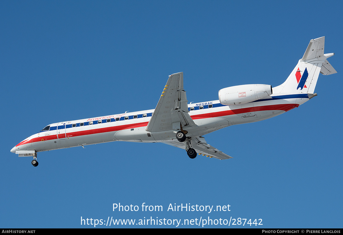 Aircraft Photo of N858AE | Embraer ERJ-140ER (EMB-135KE) | American Eagle | AirHistory.net #287442