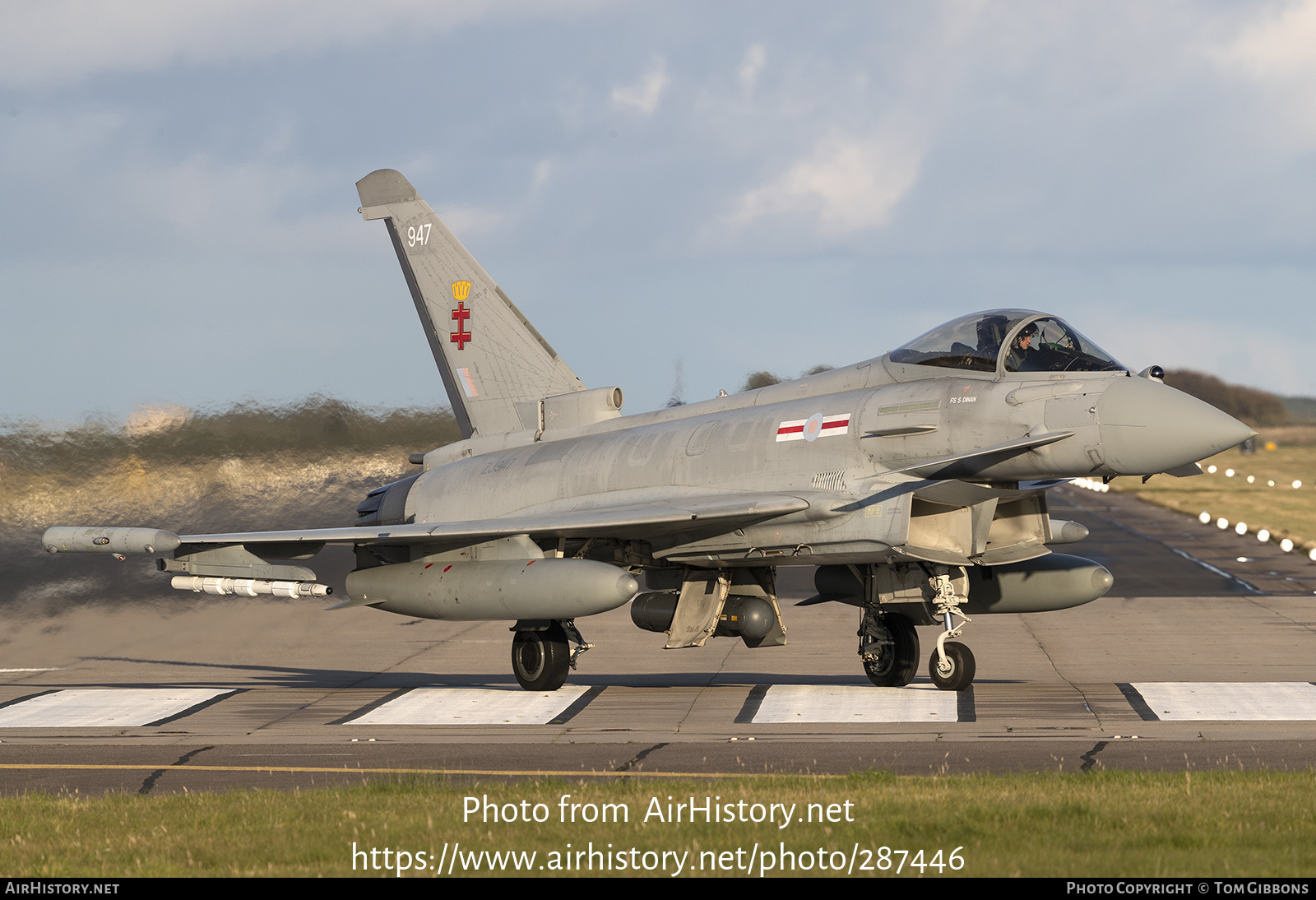 Aircraft Photo of ZJ947 | Eurofighter EF-2000 Typhoon FGR4 | UK - Air Force | AirHistory.net #287446