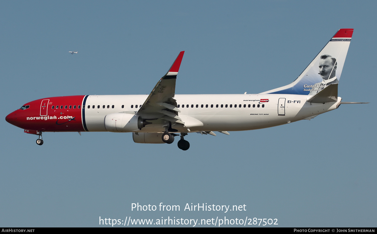 Aircraft Photo of EI-FVI | Boeing 737-800 | Norwegian | AirHistory.net #287502