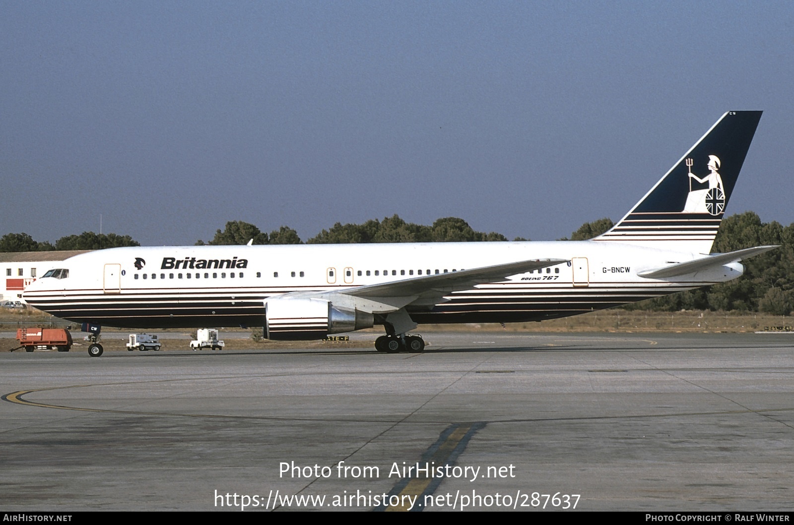 Aircraft Photo of G-BNCW | Boeing 767-204 | Britannia Airways | AirHistory.net #287637