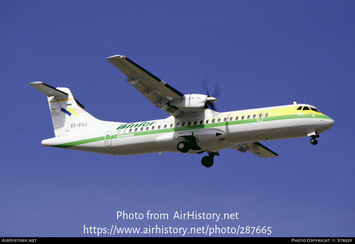 Aircraft Photo of EC-EUJ | ATR ATR-72-202 | Binter Canarias | AirHistory.net #287665