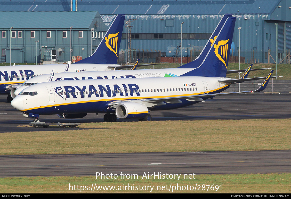 Aircraft Photo of EI-EST | Boeing 737-8AS | Ryanair | AirHistory.net #287691