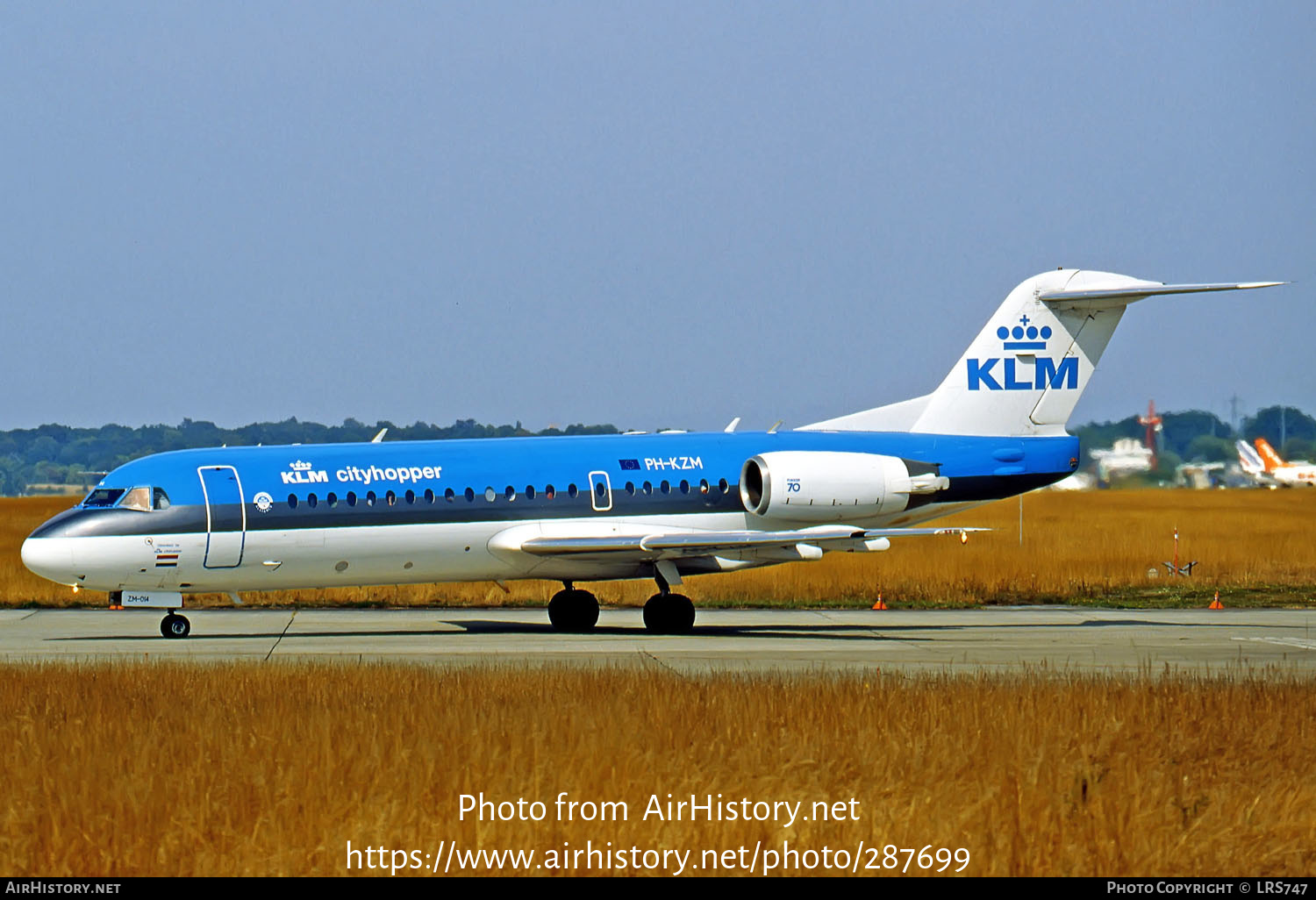 Aircraft Photo of PH-KZM | Fokker 70 (F28-0070) | KLM Cityhopper | AirHistory.net #287699