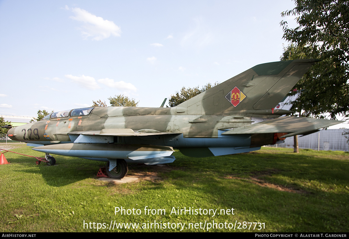 Aircraft Photo of 229 | Mikoyan-Gurevich MiG-21UM | East Germany - Air Force | AirHistory.net #287731