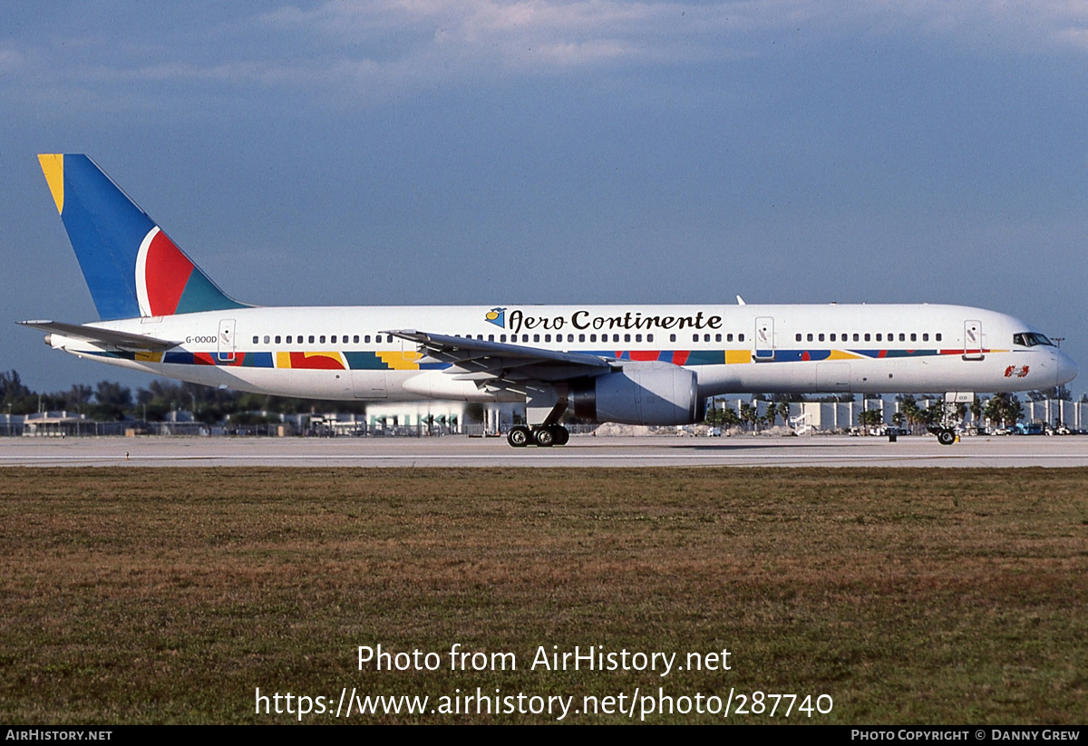 Aircraft Photo of G-OOOD | Boeing 757-28A | Aero Continente | AirHistory.net #287740