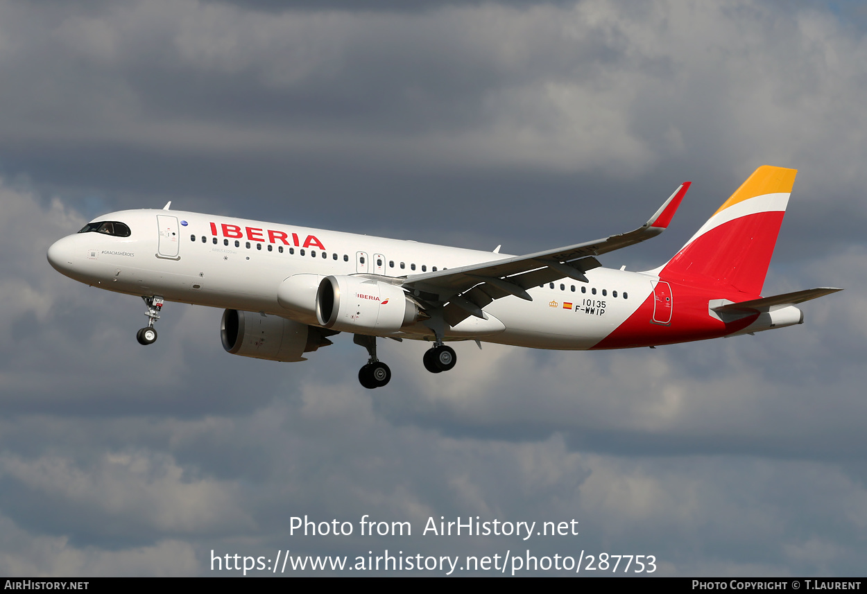 Aircraft Photo of F-WWIP | Airbus A320-251N | Iberia | AirHistory.net #287753