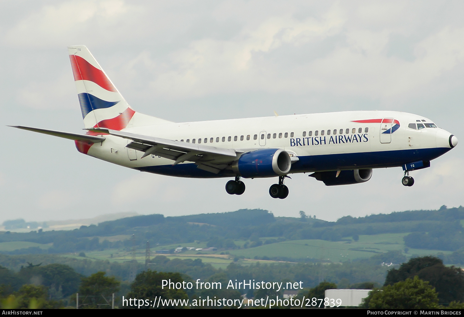 Aircraft Photo of G-LGTG | Boeing 737-3Q8 | British Airways | AirHistory.net #287839