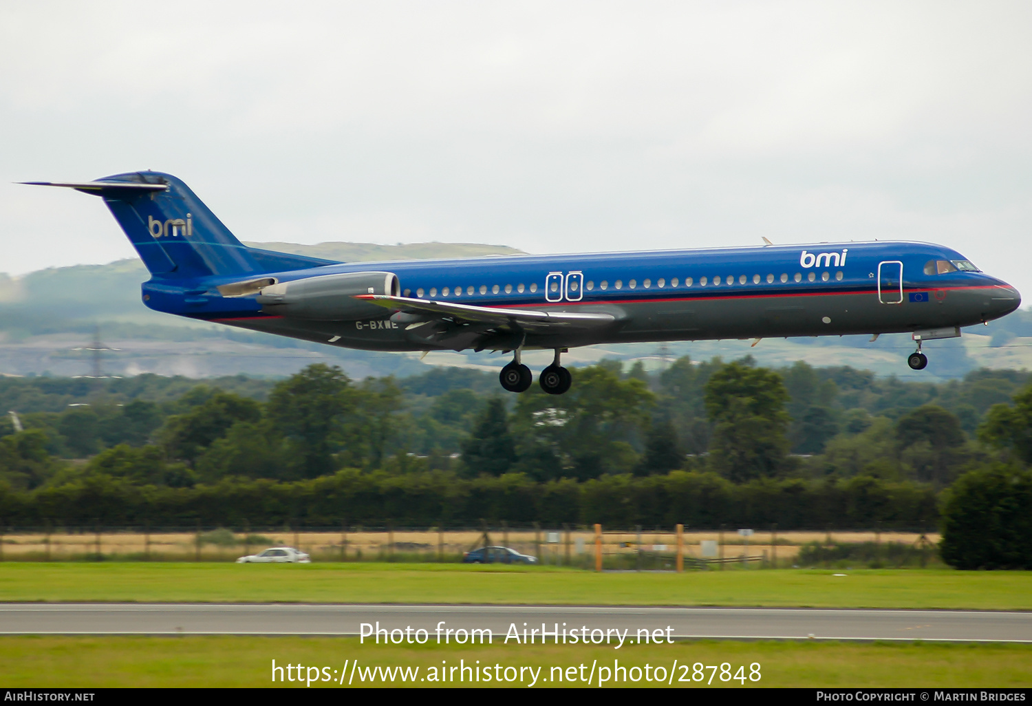 Aircraft Photo of G-BXWE | Fokker 100 (F28-0100) | BMI - British Midland International | AirHistory.net #287848