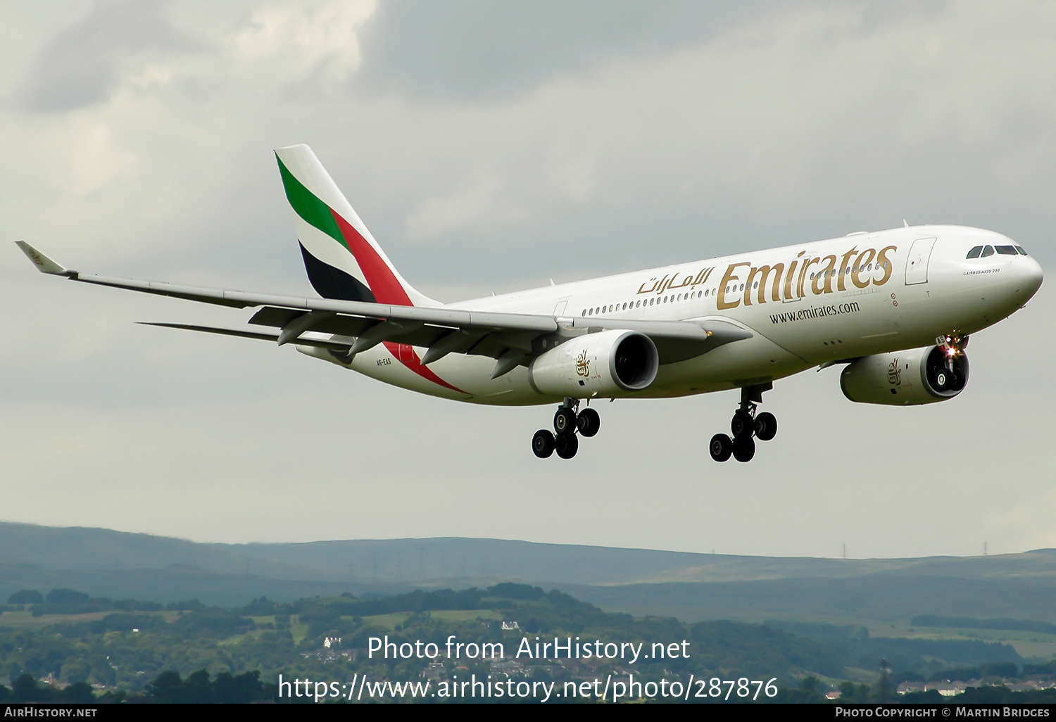 Aircraft Photo of A6-EAS | Airbus A330-243 | Emirates | AirHistory.net #287876