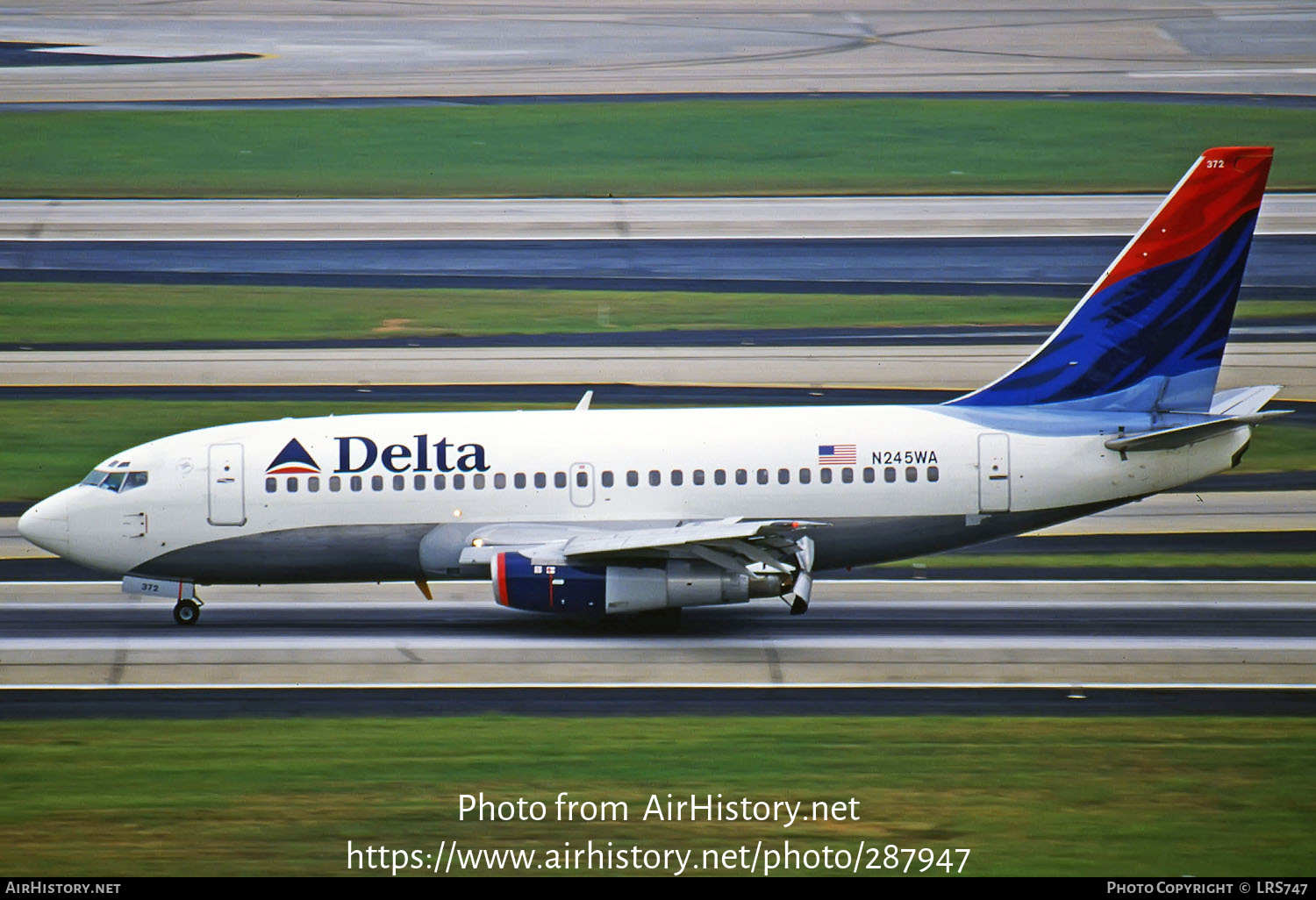 Aircraft Photo of N245WA | Boeing 737-247/Adv | Delta Air Lines | AirHistory.net #287947