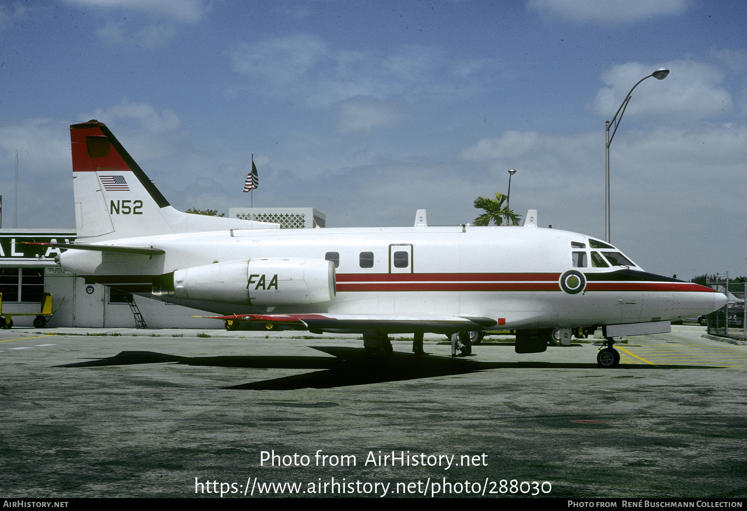 Aircraft Photo of N52 | North American Rockwell NA-380 Sabreliner 80A | FAA - Federal Aviation Administration | AirHistory.net #288030