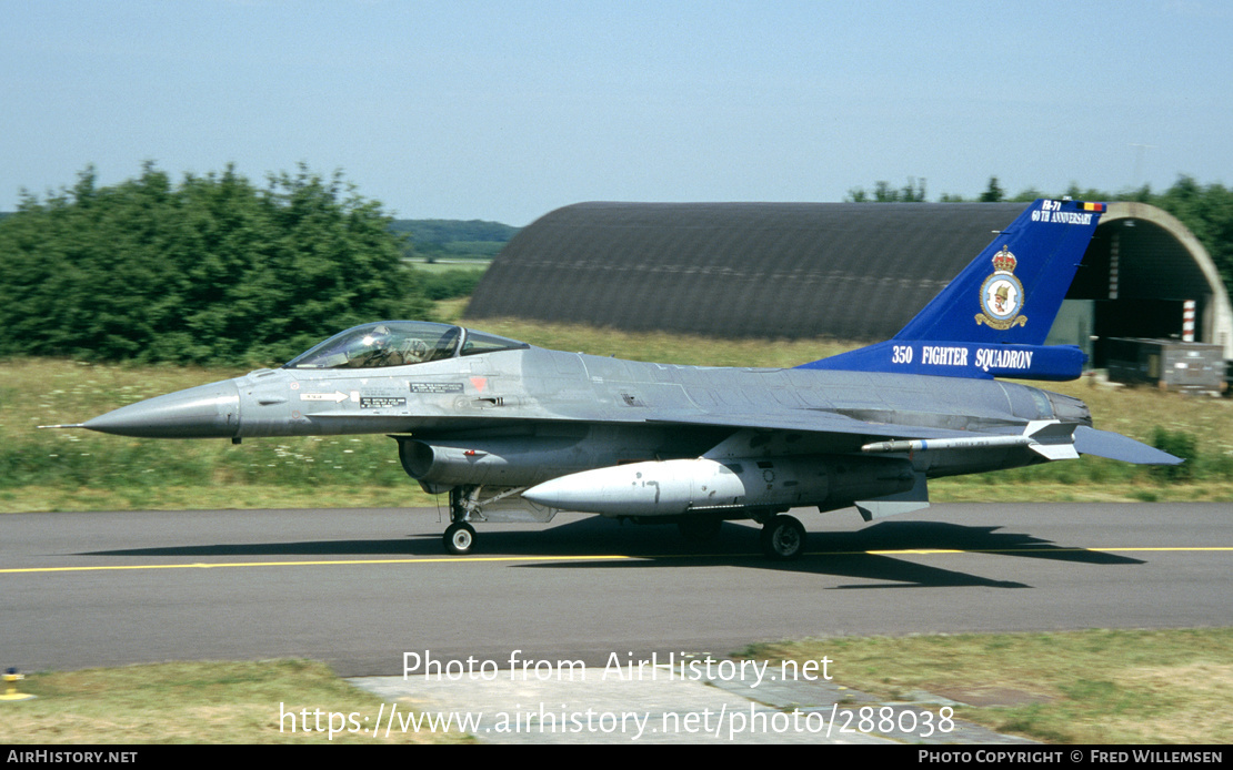 Aircraft Photo of FA-71 | General Dynamics F-16AM Fighting Falcon | Belgium - Air Force | AirHistory.net #288038