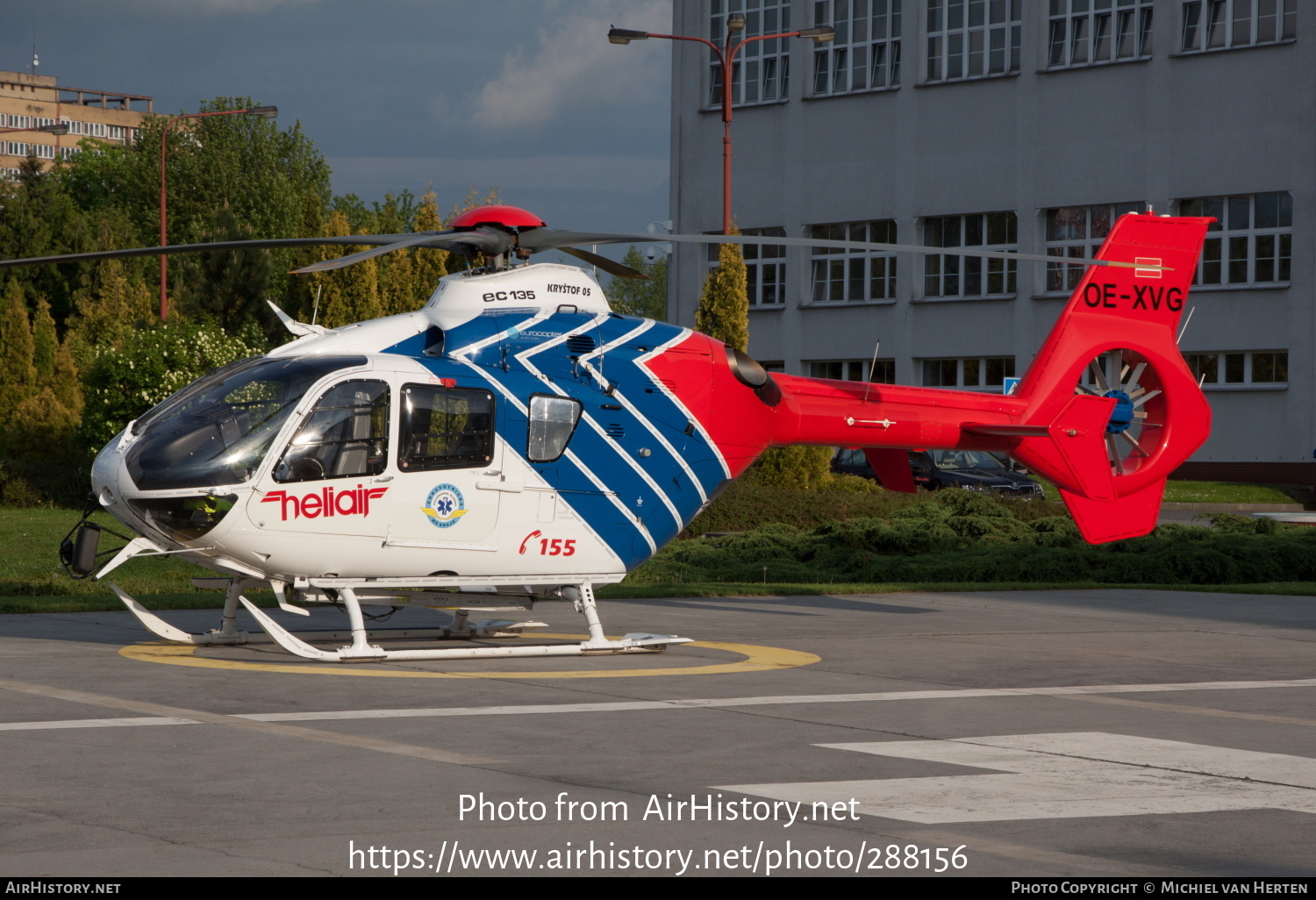 Aircraft Photo of OE-XVG | Eurocopter EC-135T-2+ | Heliair | AirHistory.net #288156