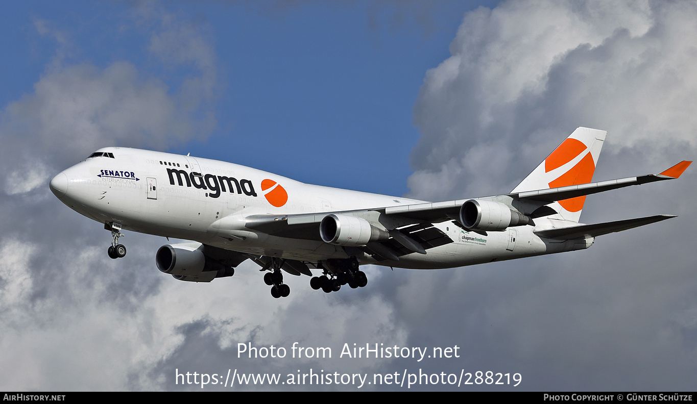 Aircraft Photo of TF-AMN | Boeing 747-4F6(BDSF) | Magma Aviation | AirHistory.net #288219