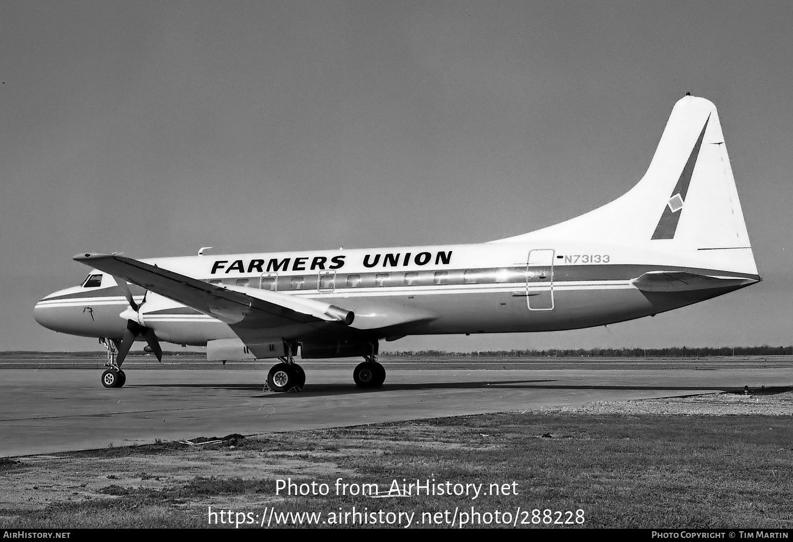 Aircraft Photo of N73133 | Convair 580 | Farmers Union Travel Club | AirHistory.net #288228