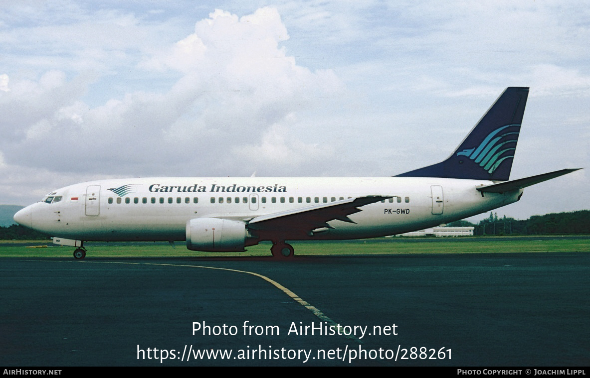 Aircraft Photo of PK-GWD | Boeing 737-3Q8 | Garuda Indonesia | AirHistory.net #288261