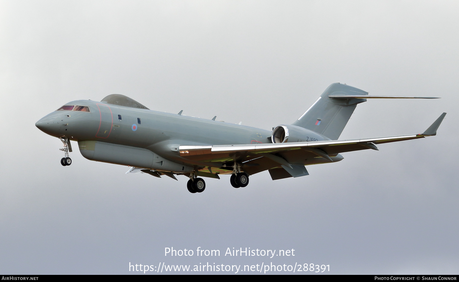 Aircraft Photo of ZJ692 | Bombardier Sentinel R.1 (BD-700-1A10) | UK - Air Force | AirHistory.net #288391