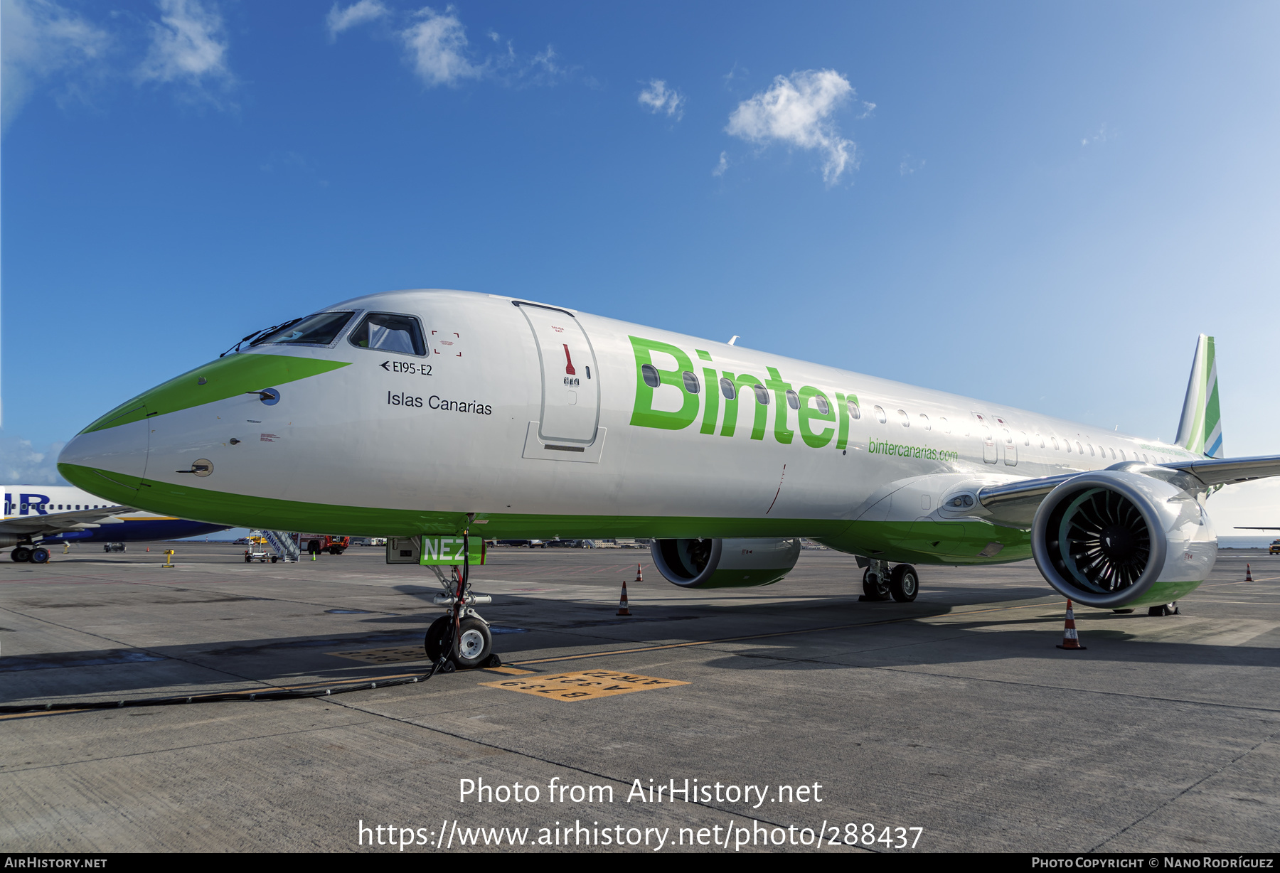 Aircraft Photo of EC-NEZ | Embraer 195-E2 (ERJ-190-400) | Binter Canarias | AirHistory.net #288437