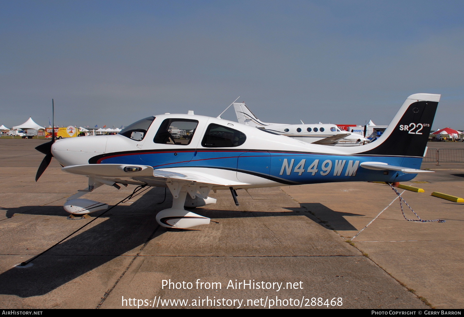 Aircraft Photo of N449WM | Cirrus SR-22 G3-GTS | AirHistory.net #288468