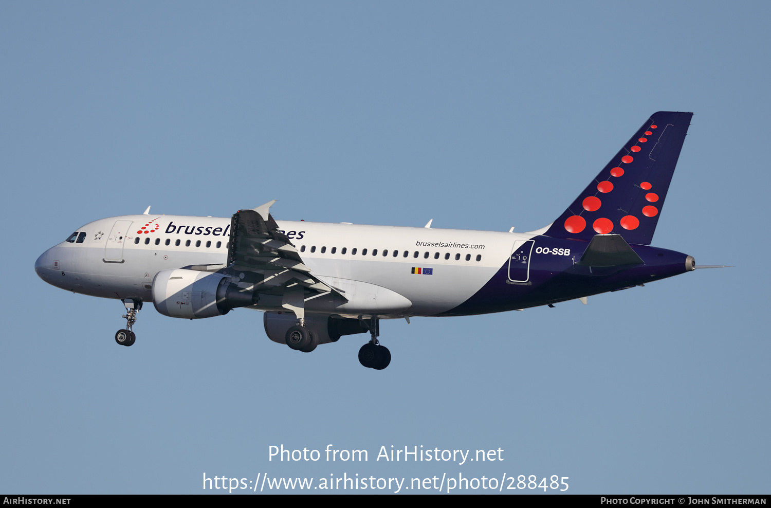 Aircraft Photo of OO-SSB | Airbus A319-111 | Brussels Airlines | AirHistory.net #288485