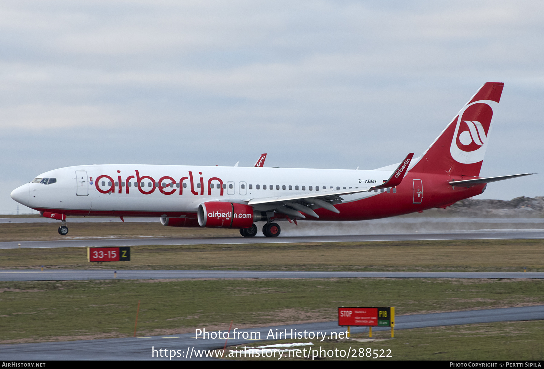 Aircraft Photo of D-ABBY | Boeing 737-808 | Air Berlin | AirHistory.net #288522