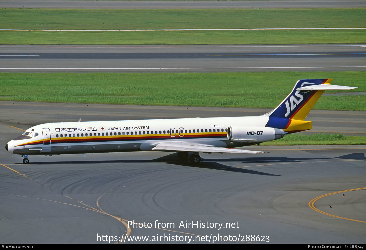 Aircraft Photo of JA8280 | McDonnell Douglas MD-87 (DC-9-87) | Japan Air System - JAS | AirHistory.net #288623