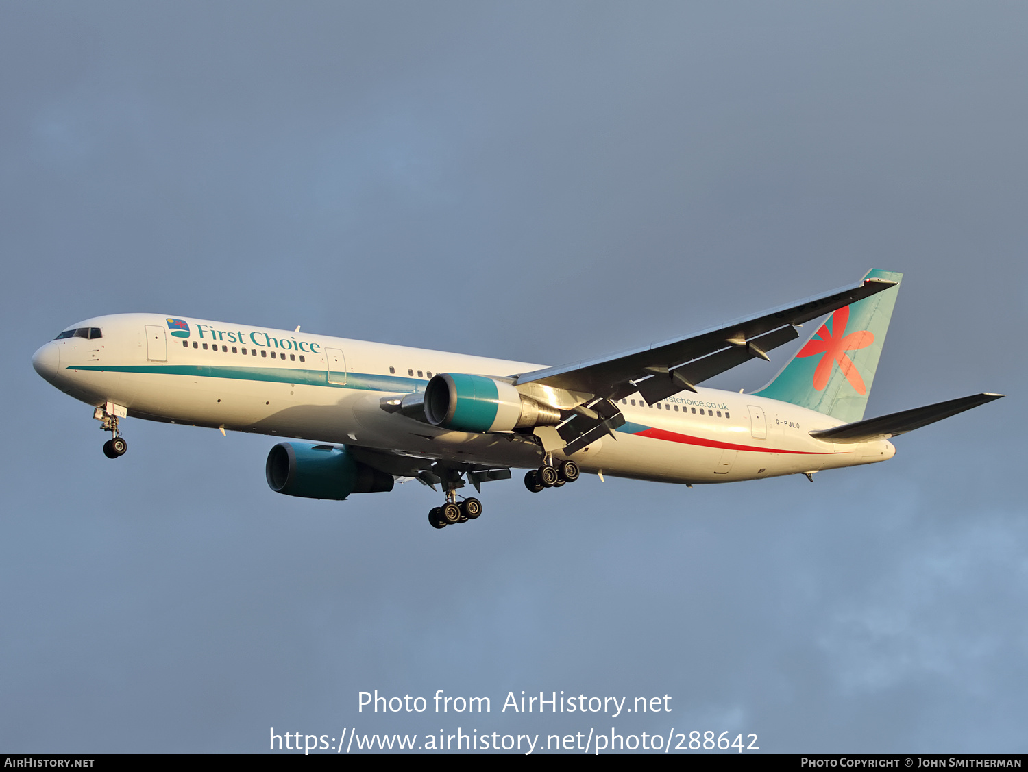 Aircraft Photo of G-PJLO | Boeing 767-35E/ER | First Choice Airways | AirHistory.net #288642