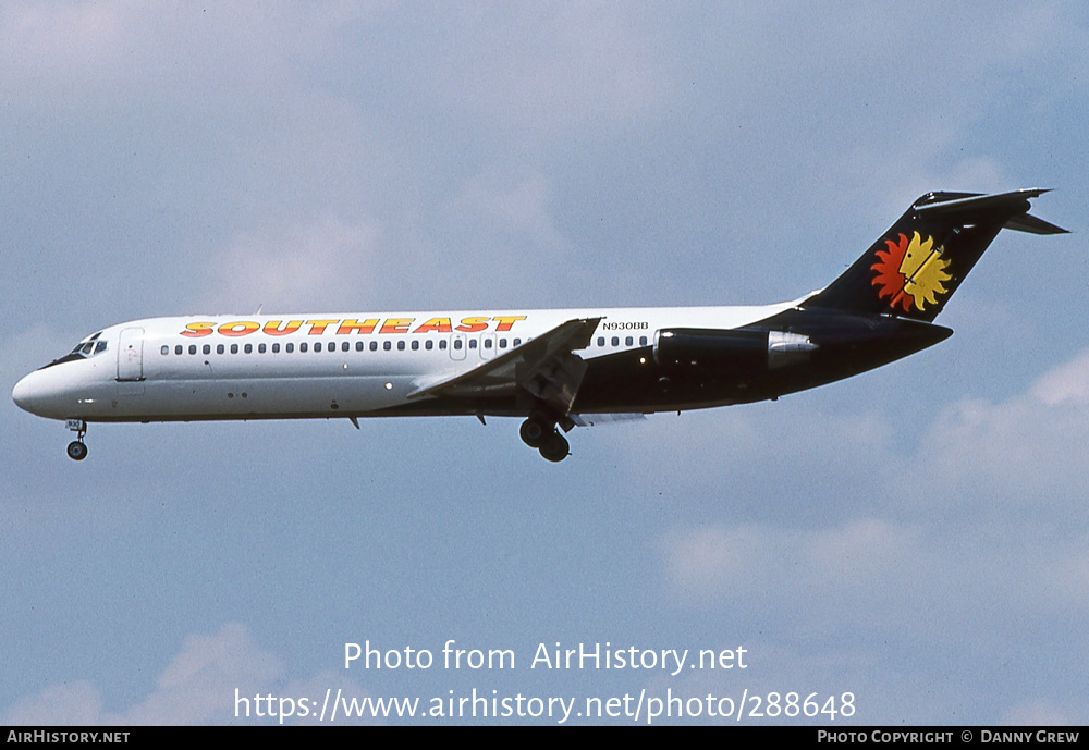 Aircraft Photo of N930BB | McDonnell Douglas DC-9-32 | Southeast Airlines | AirHistory.net #288648