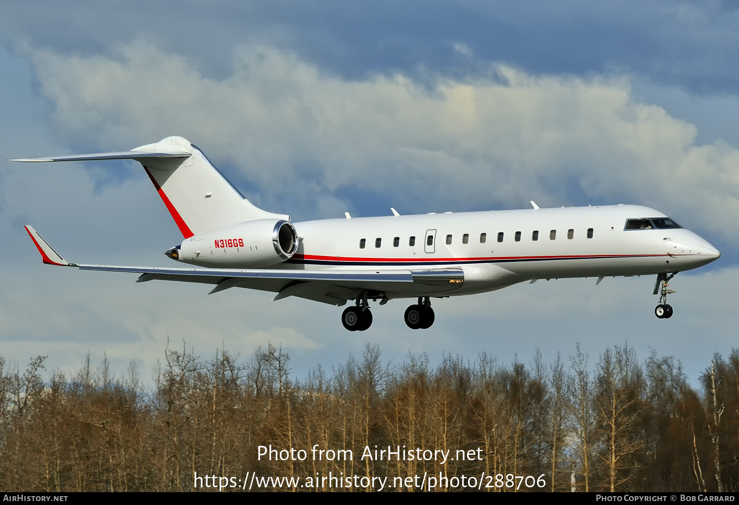 Aircraft Photo of N316GS | Bombardier Global Express (BD-700-1A10) | AirHistory.net #288706