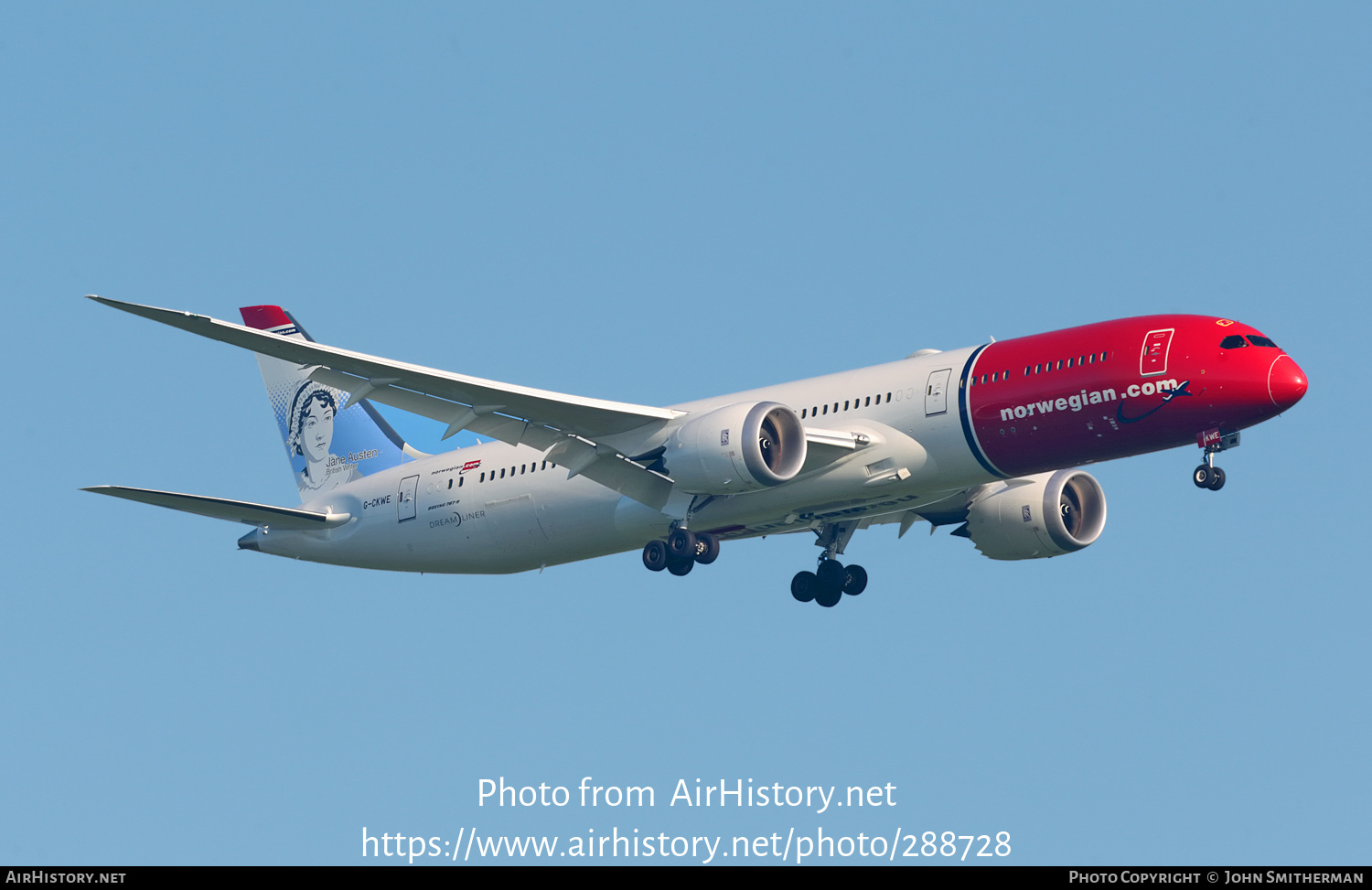 Aircraft Photo of G-CKWE | Boeing 787-9 Dreamliner | Norwegian | AirHistory.net #288728