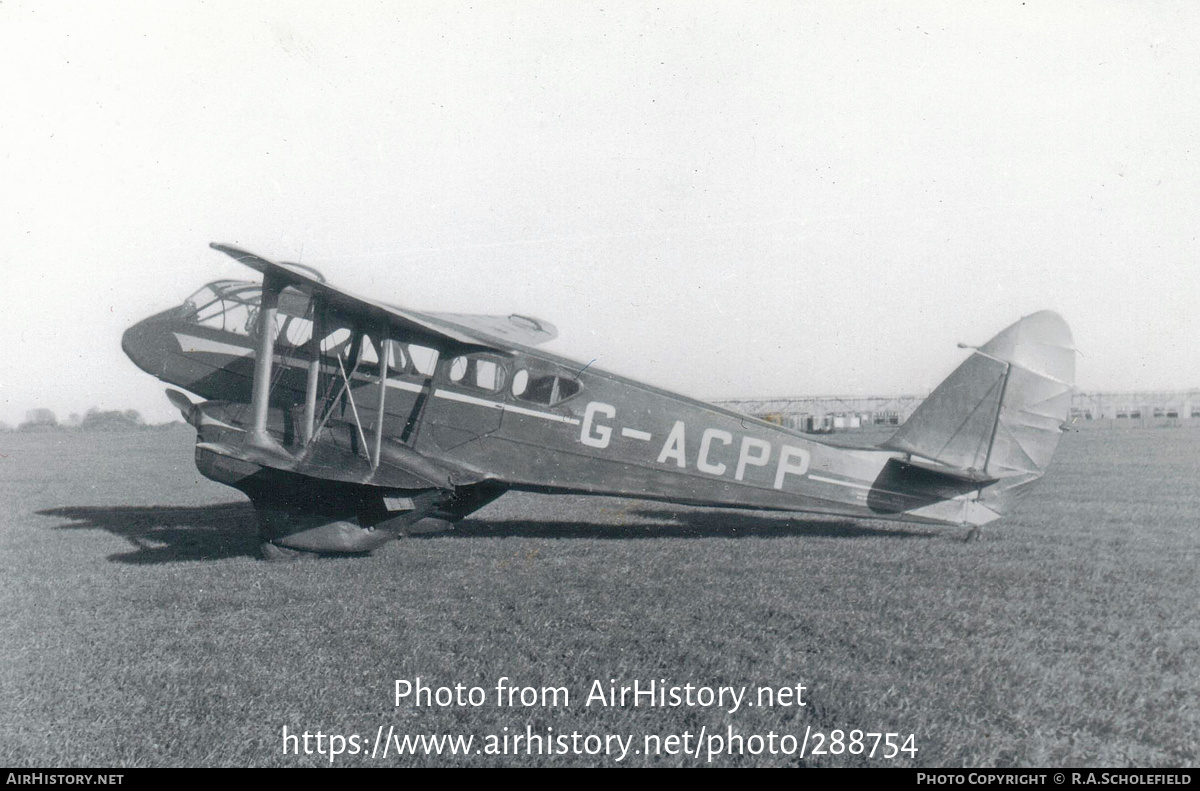 Aircraft Photo of G-ACPP | De Havilland D.H. 89 Dragon Rapide | AirHistory.net #288754