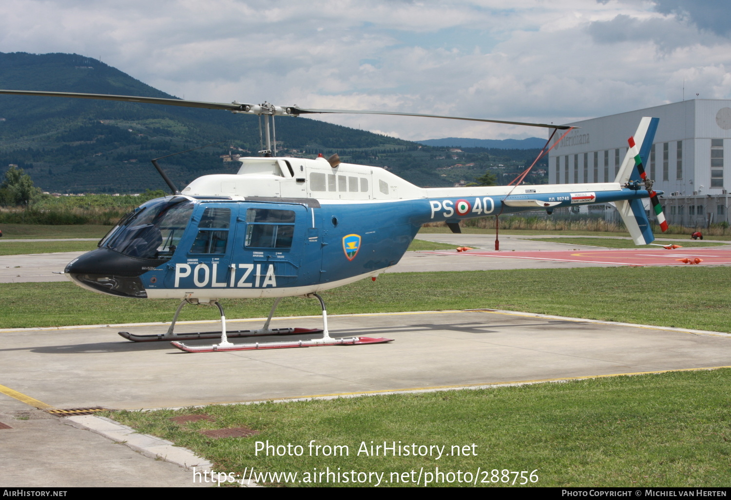 Aircraft Photo of MM80740 | Bell AB-206A-1 JetRanger | Italy - Polizia | AirHistory.net #288756