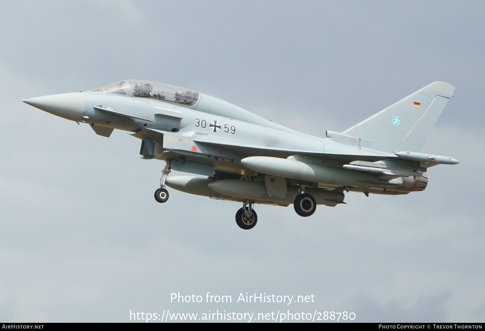 Aircraft Photo of 3059 | Eurofighter EF-2000 Typhoon T | Germany - Air Force | AirHistory.net #288780