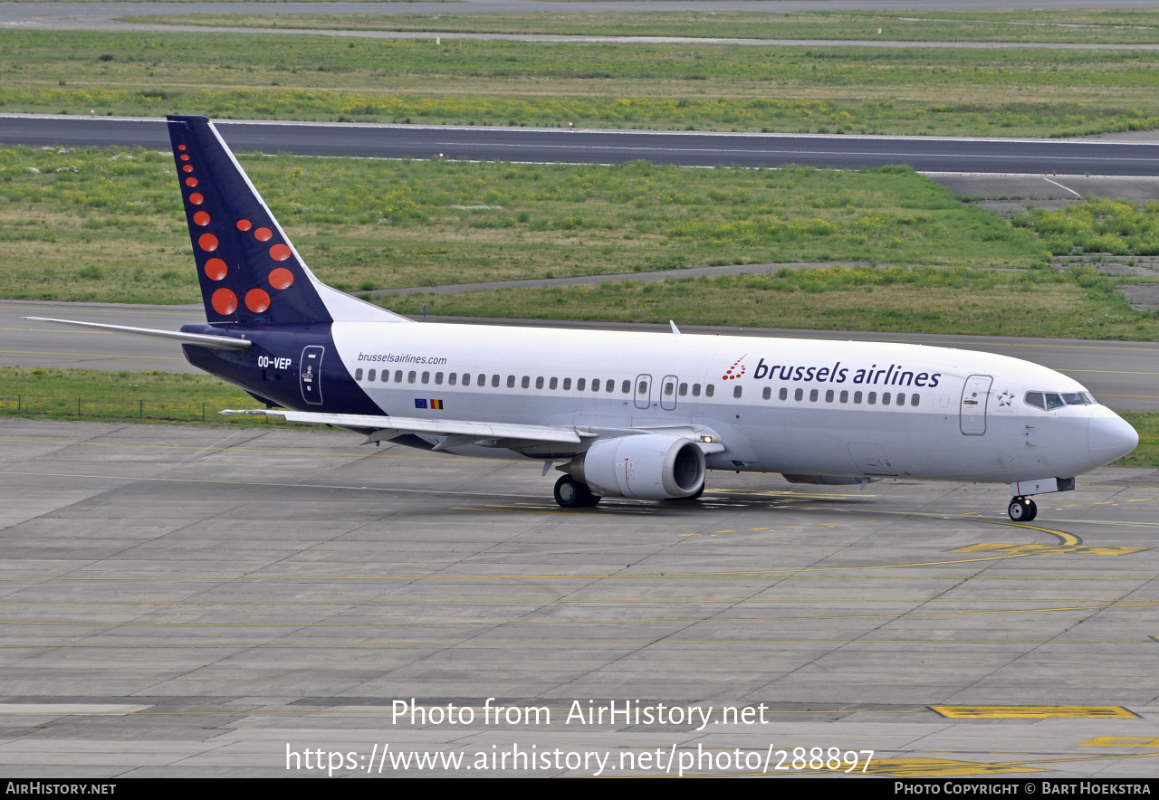 Aircraft Photo of OO-VEP | Boeing 737-43Q | Brussels Airlines | AirHistory.net #288897