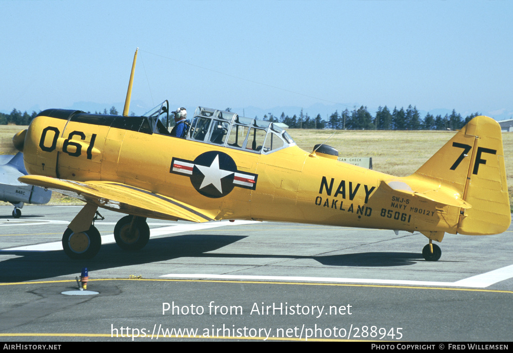 Aircraft Photo of N9012Y / 85061 | North American SNJ-5 Texan | USA - Navy | AirHistory.net #288945