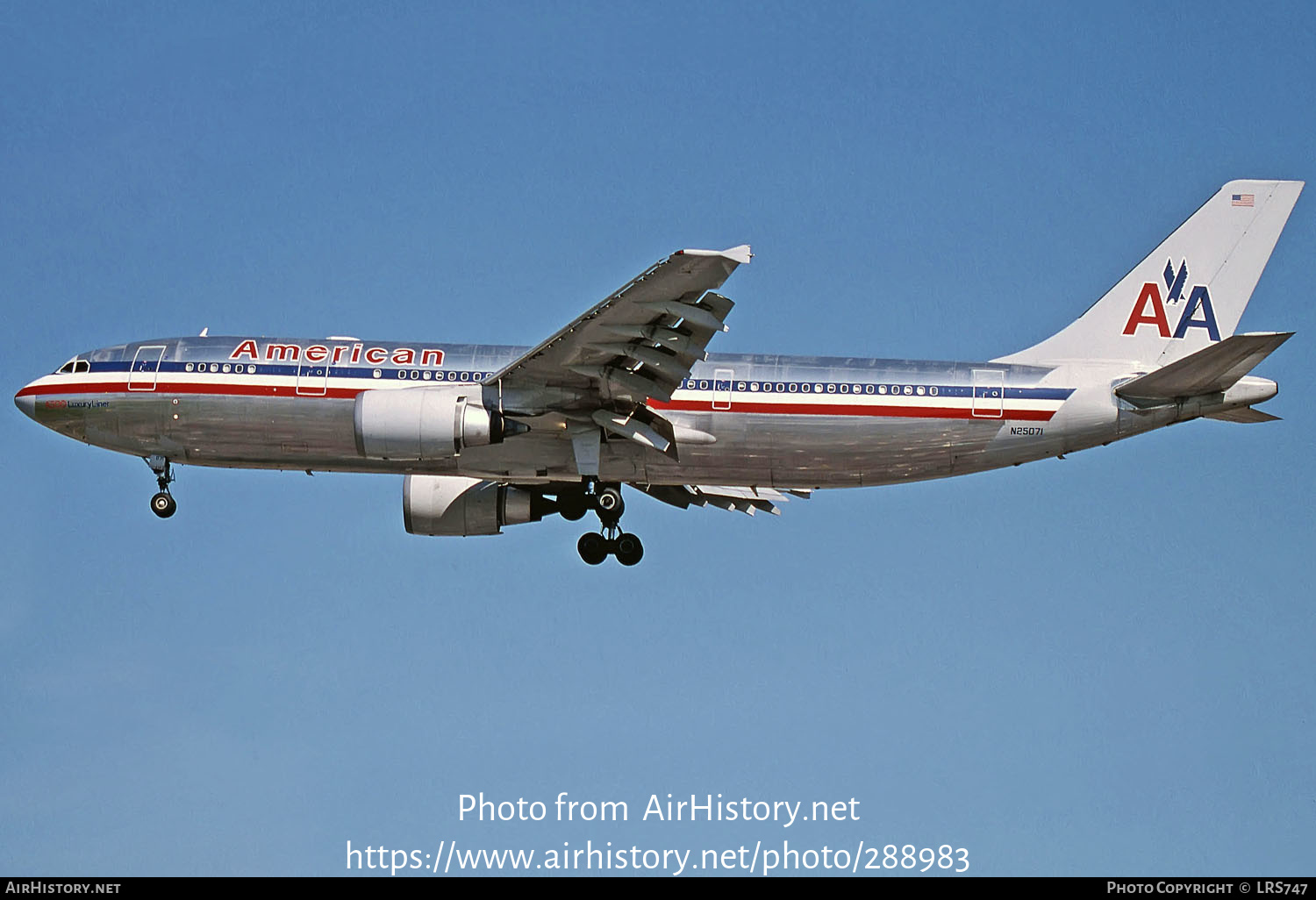 Aircraft Photo of N25071 | Airbus A300B4-605R | American Airlines | AirHistory.net #288983