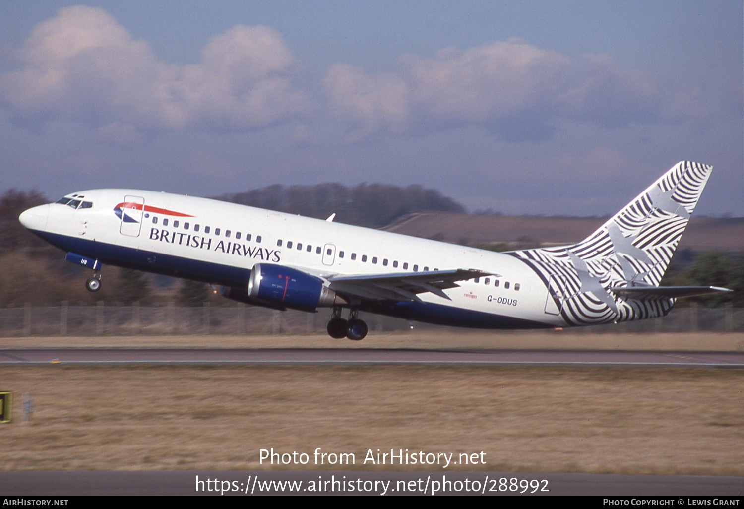 Aircraft Photo of G-ODUS | Boeing 737-36Q | British Airways | AirHistory.net #288992