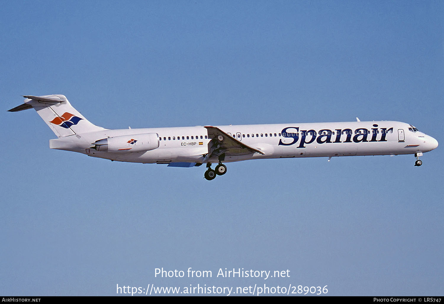 Aircraft Photo of EC-HBP | McDonnell Douglas MD-83 (DC-9-83) | Spanair | AirHistory.net #289036