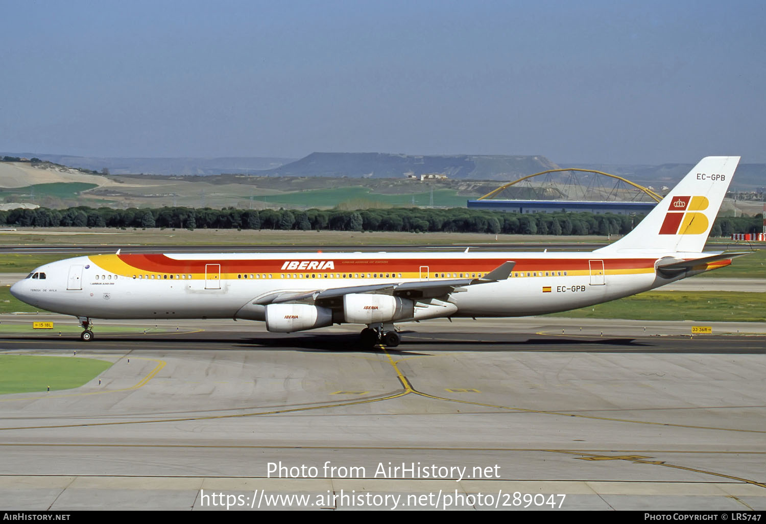 Aircraft Photo of EC-GPB | Airbus A340-313X | Iberia | AirHistory.net #289047