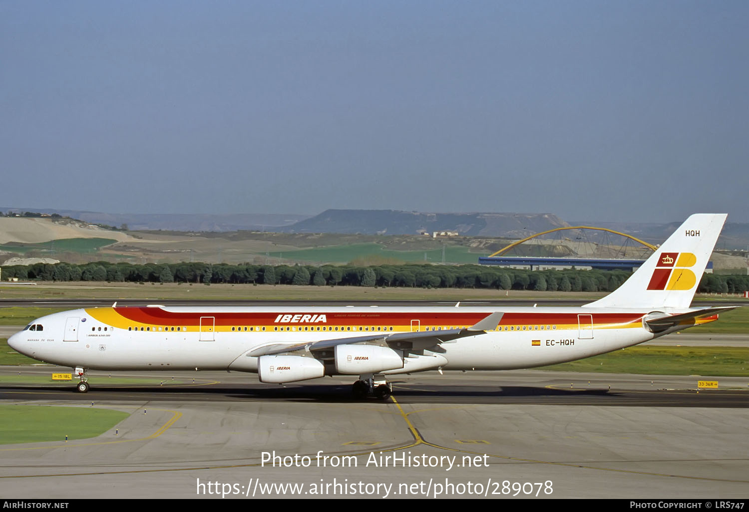 Aircraft Photo of EC-HQH | Airbus A340-313X | Iberia | AirHistory.net #289078