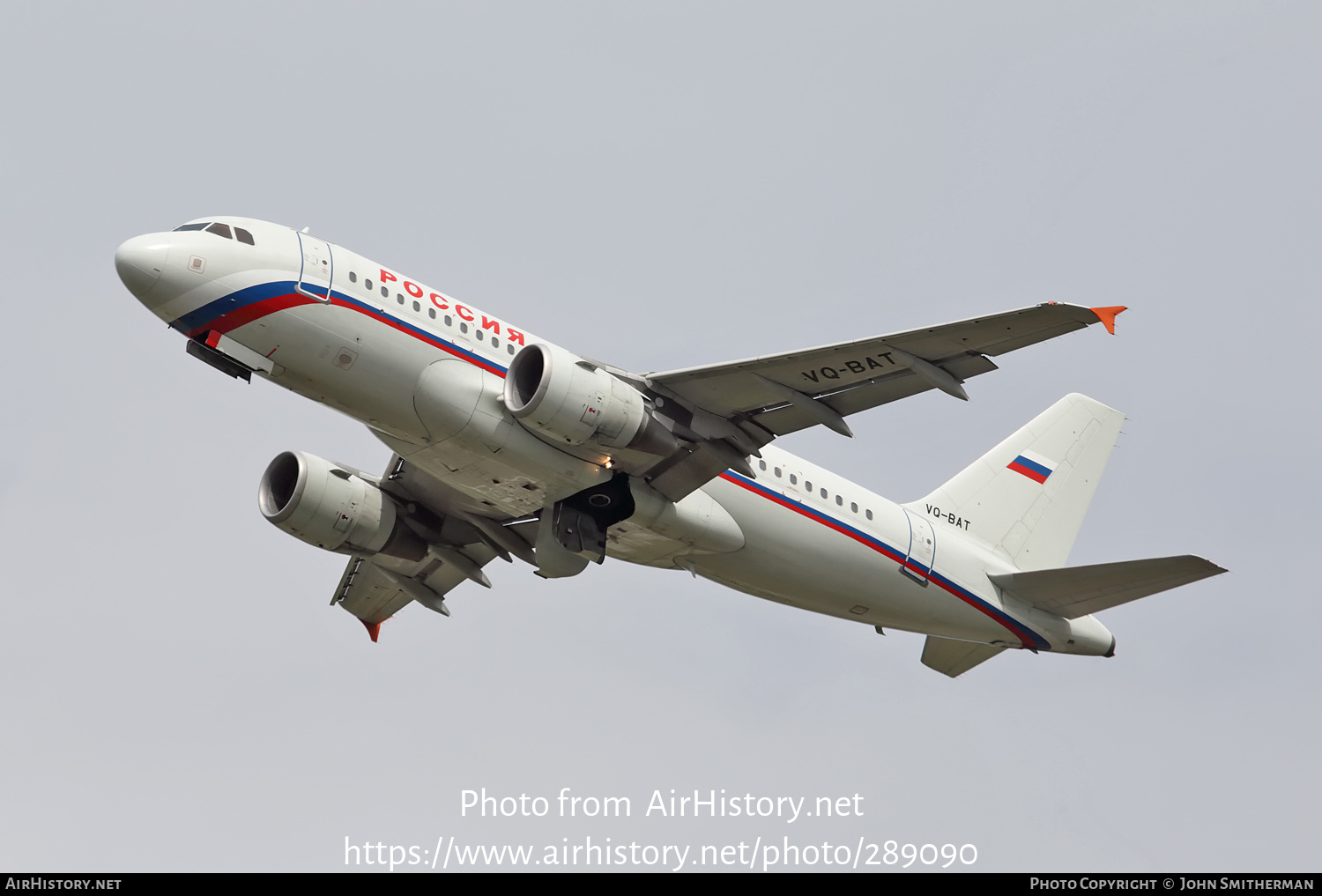 Aircraft Photo of VQ-BAT | Airbus A319-111 | Rossiya - Russian Airlines | AirHistory.net #289090