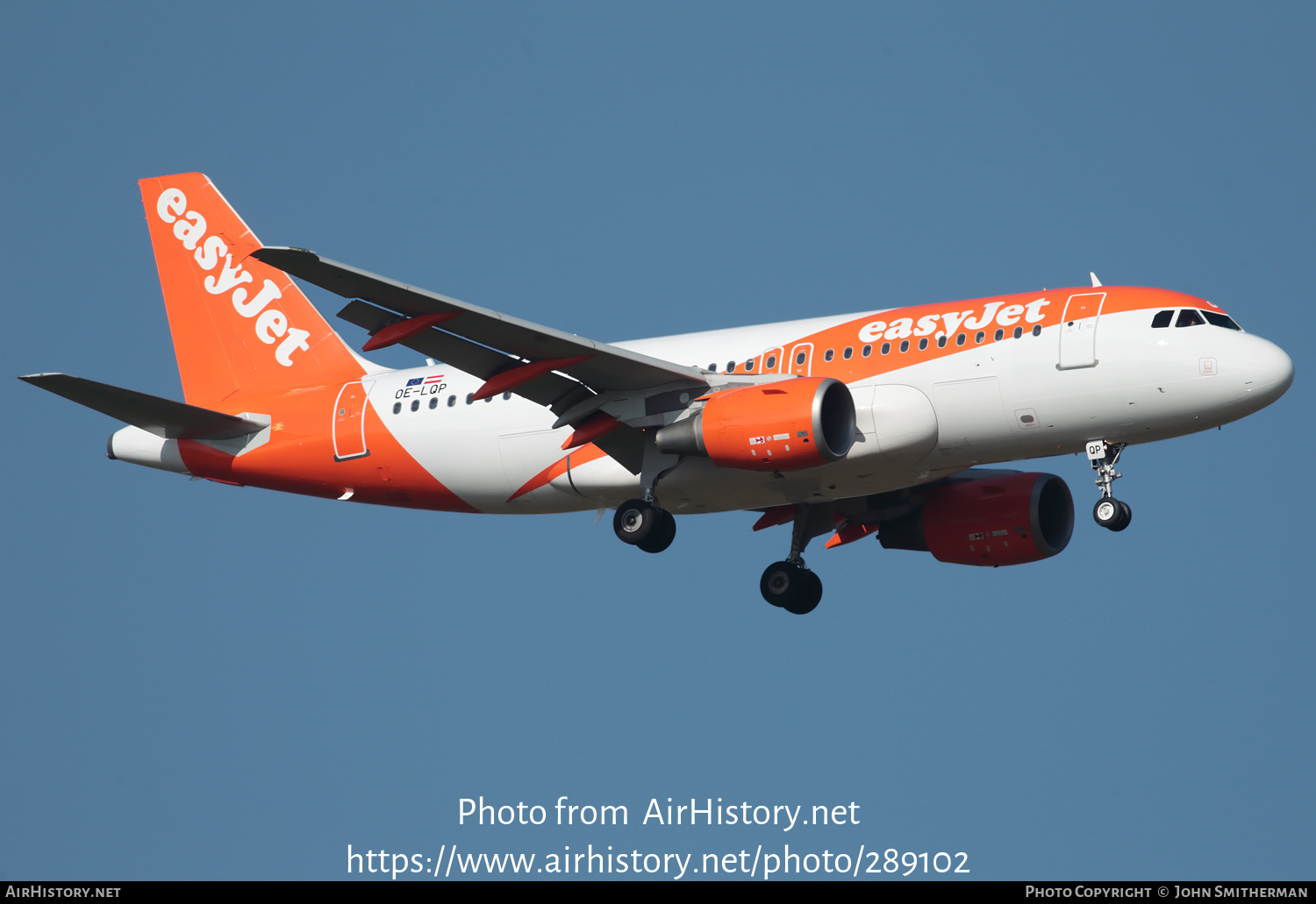 Aircraft Photo of OE-LQP | Airbus A319-111 | EasyJet | AirHistory.net #289102