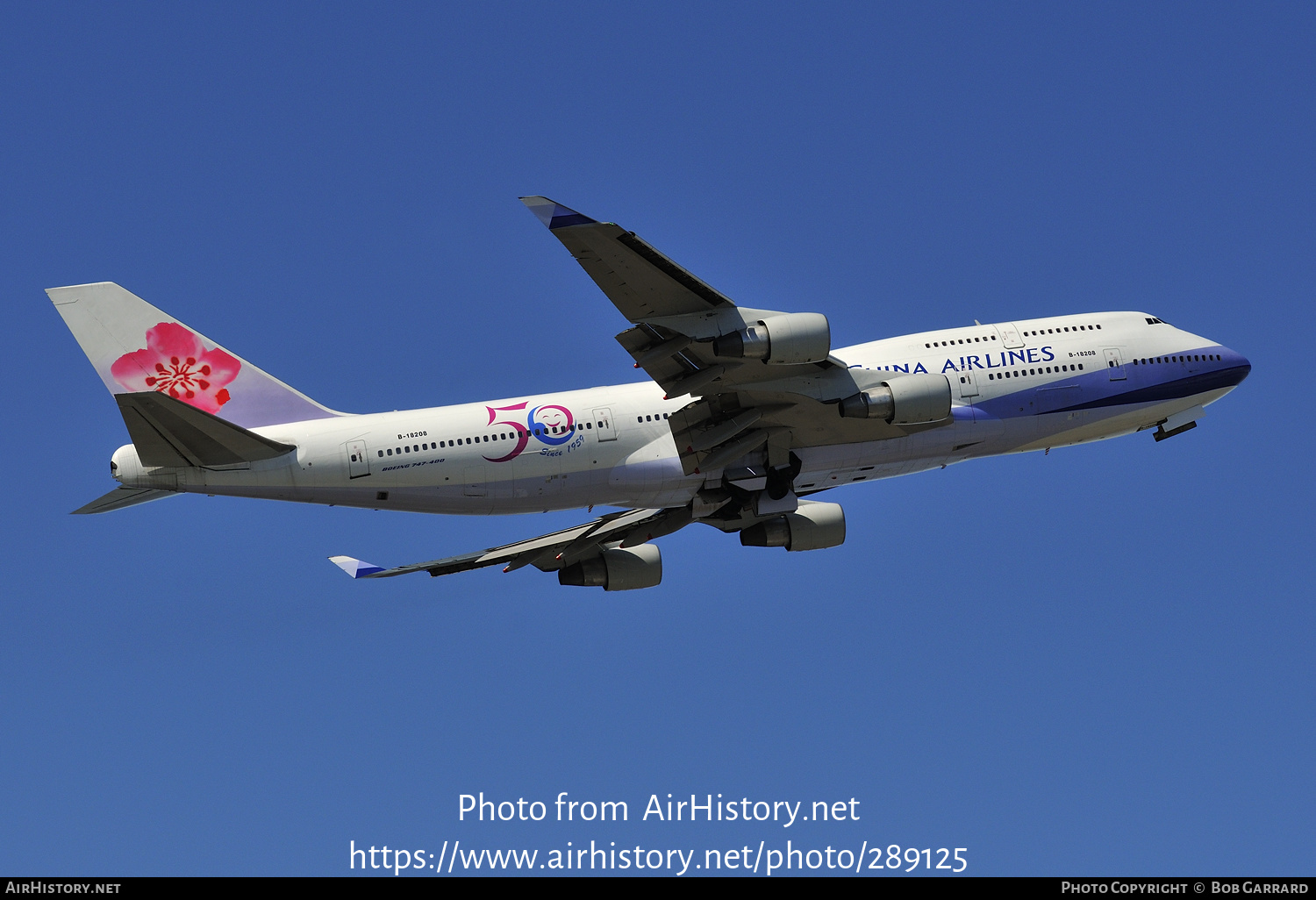 Aircraft Photo of B-18208 | Boeing 747-409 | China Airlines | AirHistory.net #289125