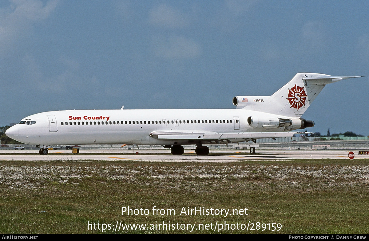 Aircraft Photo of N294SC | Boeing 727-2M7/Adv | Sun Country Airlines | AirHistory.net #289159