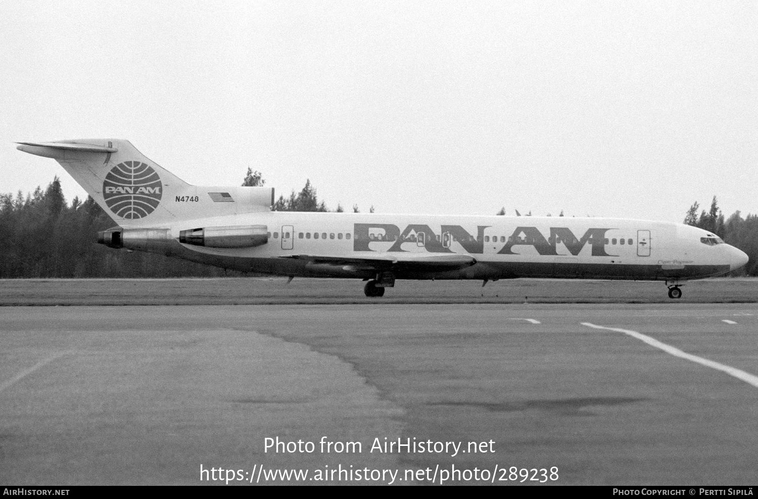 Aircraft Photo of N4748 | Boeing 727-235 | Pan American World Airways - Pan Am | AirHistory.net #289238