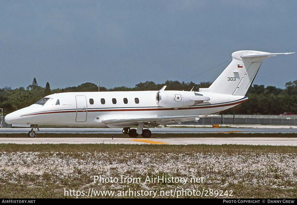 Aircraft Photo of 303 | Cessna 650 Citation III | Chile - Army | AirHistory.net #289242