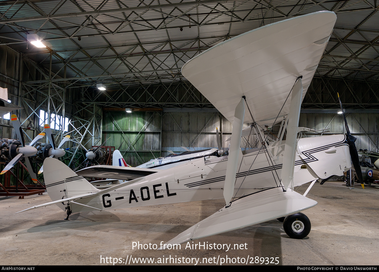 Aircraft Photo of G-AOEL | De Havilland D.H. 82A Tiger Moth II | AirHistory.net #289325