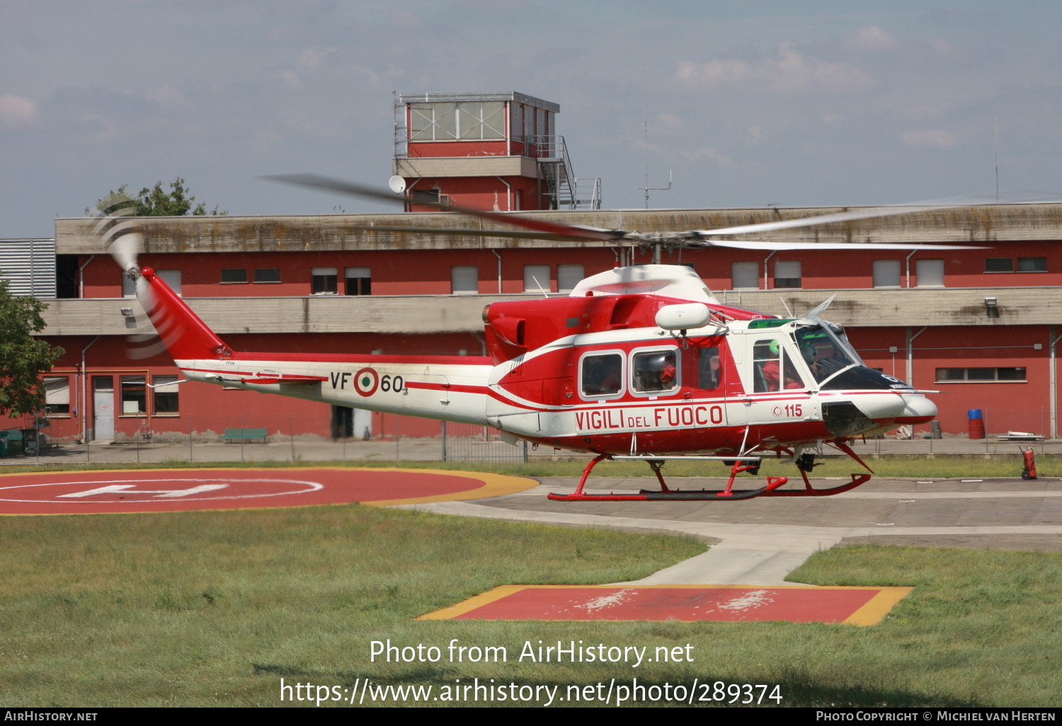 Aircraft Photo of VF-60 / I-VFON | Bell 412EP | Italy - Vigili del Fuoco | AirHistory.net #289374