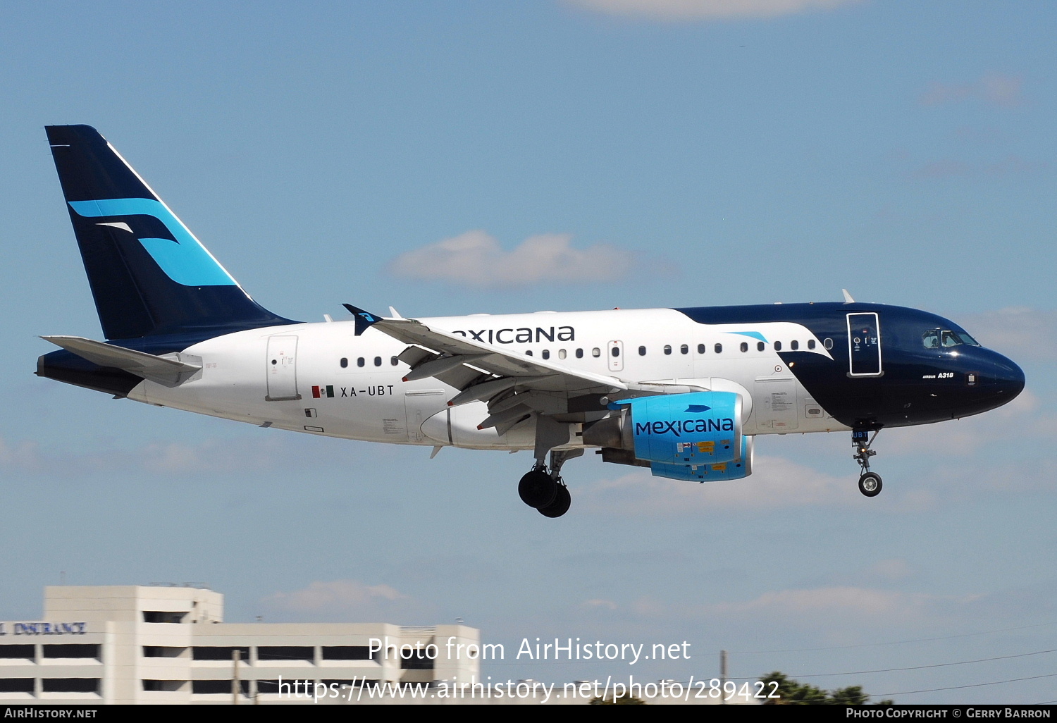 Aircraft Photo of XA-UBT | Airbus A318-111 | Mexicana | AirHistory.net #289422