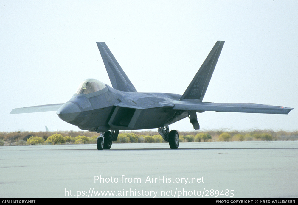 Aircraft Photo of 91-4007 / AF91-007 | Lockheed Martin F-22A Raptor | USA - Air Force | AirHistory.net #289485